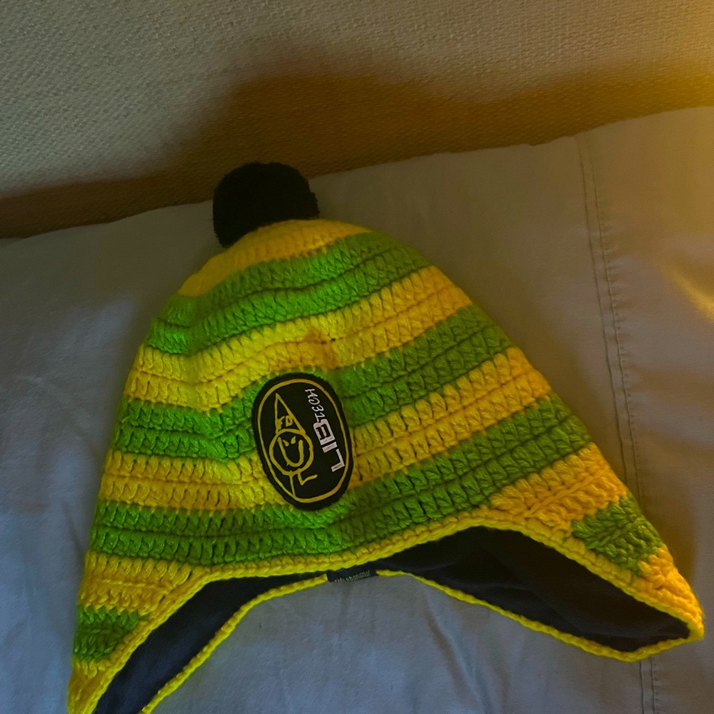 NWOT Lib Tech skate banana fleece lined beanie